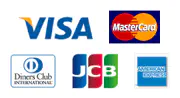 visa,master,diners, jcb, amex