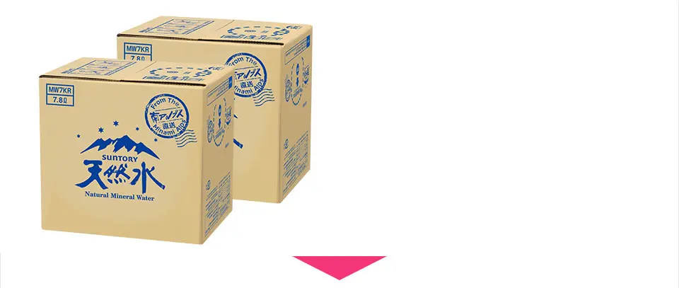 サントリー天然水ブランドは味わいと品質で選ばれ続けて24年連続売上No,1!※1年間出荷数量1億ケース※2を達成しました。これからもおいしい天然水をお届けします。※1 インテージSRI調べ ミネラルウォーター販売実績 96年1月-19年12月【業態】96年-01年SM/CVS/一般酒店/食料品店/パン菓子店計 02年-06年SM/CVS/DRUG/一般酒店/食料品店/パン菓子店 計 07年-19年SM/CVS/DRUG計※2 2019年1-12月 「サントリー天然水」ブランド全容器・容量における出荷数量