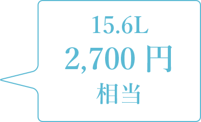 15.6L 2,700円 相当