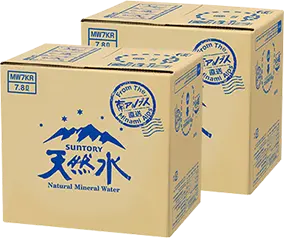 天然水ボックス2箱（7.8L/箱）